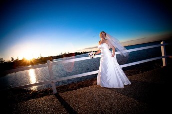 Glorious - Bride at Sunset - Moreton Bay