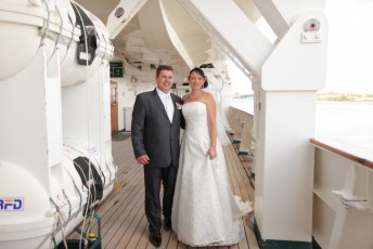 Romantic Wedding on Board Ship